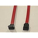 10 Pack 6" SATA Data Cable with 180-degree and Low Profile Right-Angle Connector