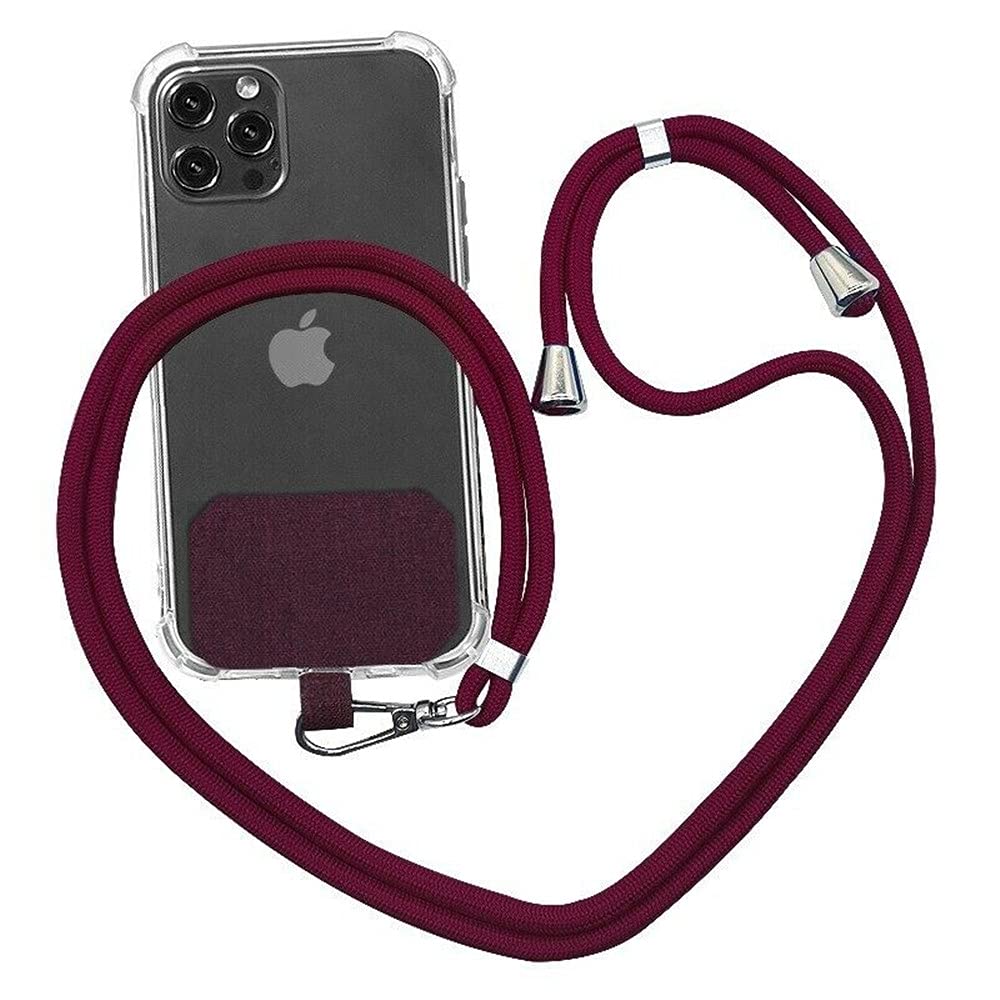 Universal Crossbody Nylon Patch Phone Lanyards Mobile Phone Strap Lanyard,Cell Phone Lanyard with Adjustable Nylon Neck Strap,with Adjustable Nylon