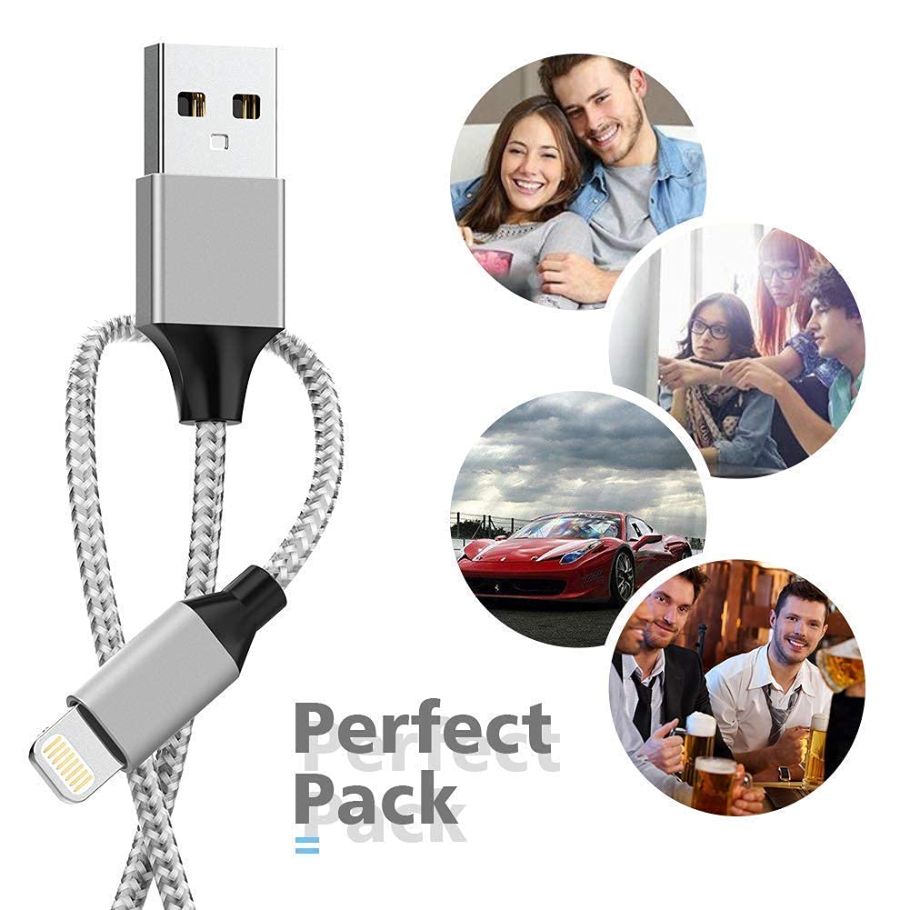 [Apple MFi Certified] 6Pack[3/3/6/6/6/10ft] iPhone Charger Lightning Cable Compatible iPhone 14ProMax/14Pro/14/14Plus/13Pro/13/12Pro/12/11…