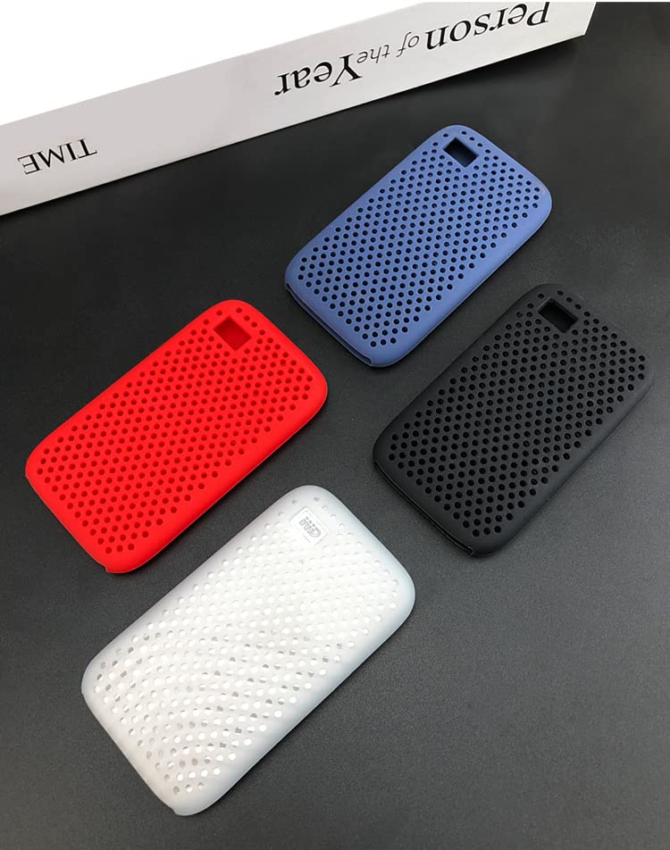 Ferbao Silicone Case for WD My Passport SSD Portable Hard Drive 500G/1T/2T/4T Accessories Soft Silicone Cover Protective Sleeve (Blue)