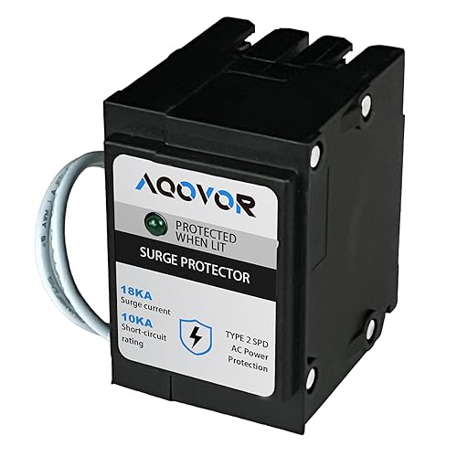 Type BR Whole-Panel Circuit Breaker Surge Protector Breaker - Type 2 SPD, Whole House Surge Protection, 120/240v Ac, 18kA Surge Protection Per Phase