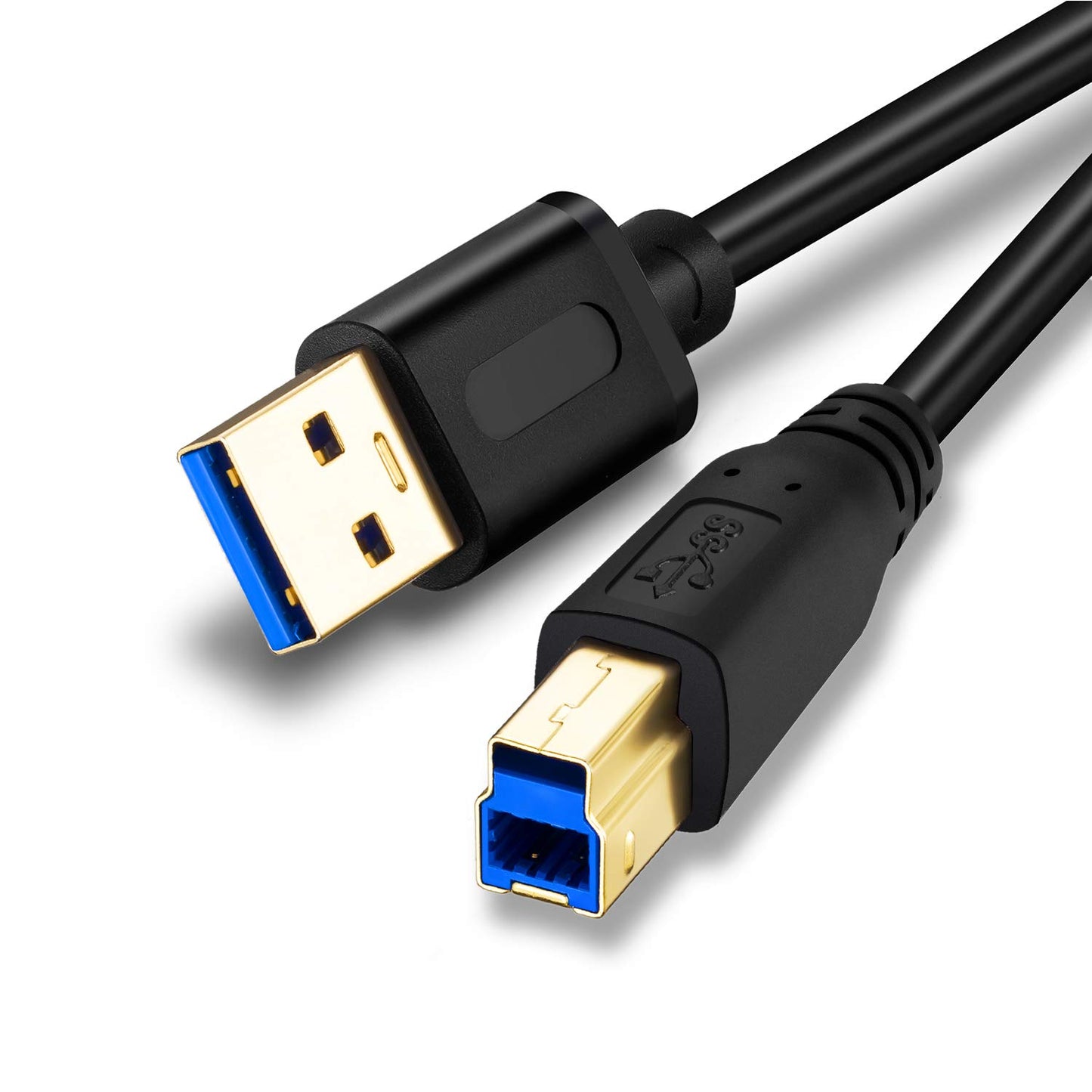 Jelly Tang USB 3.0 Cable A Male to B Male 25Ft,Superspeed USB 3.0 A-B/A Male to B Male Cable - for Scanner, Printers, Desktop External Hard Drivers