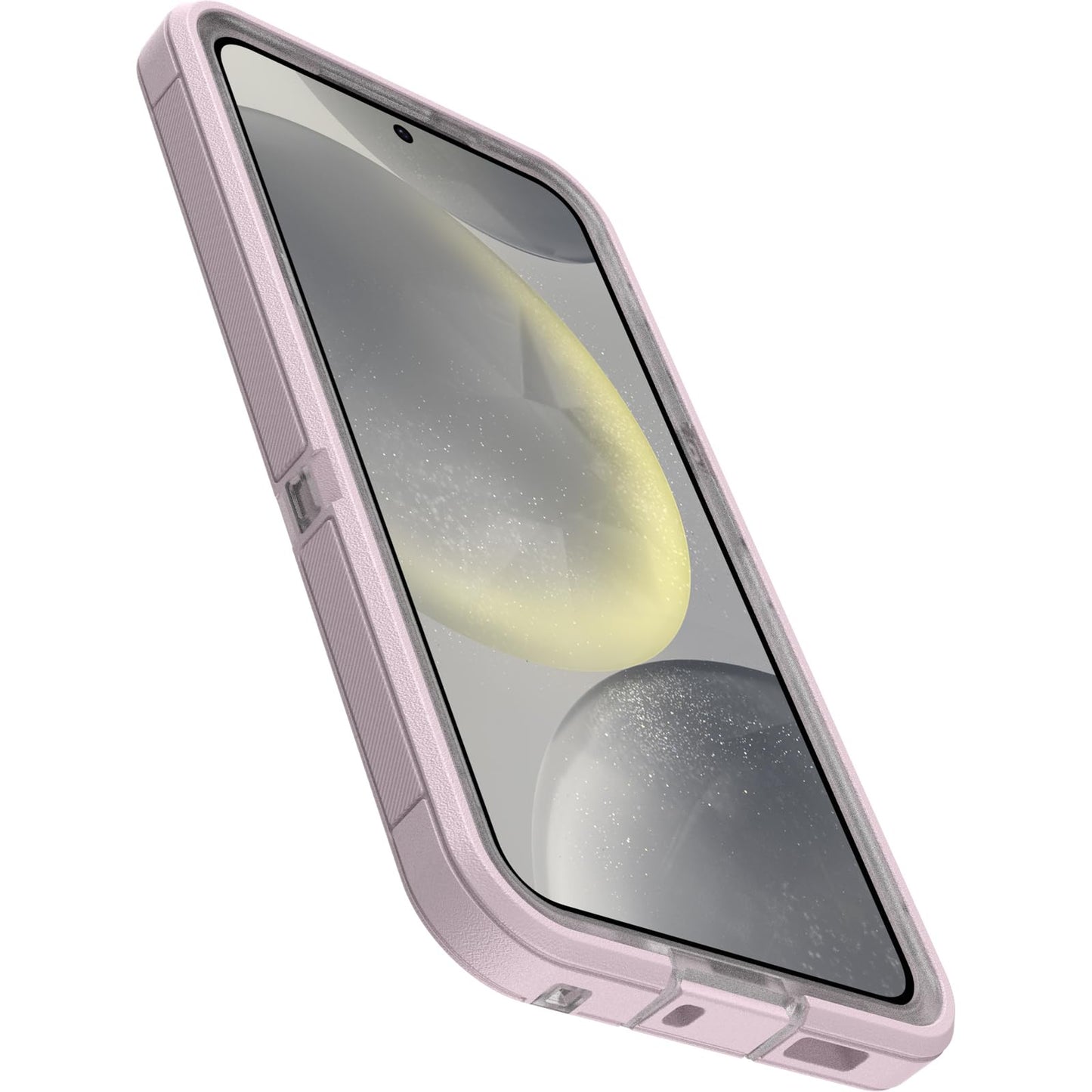 OtterBox Samsung Galaxy S24 Defender Series XT Clear Case - MOUNTAIN FROST (Clear/Purple), screenless, lanyard attachment