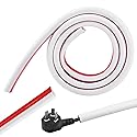 JIANWEI Wall Cord Hider, 39inch Self Adhesive Cable Hider Half Round Extension Cord Covers TV Cord Hider Raceway Cord Covers Wall Mounted Tv for Home
