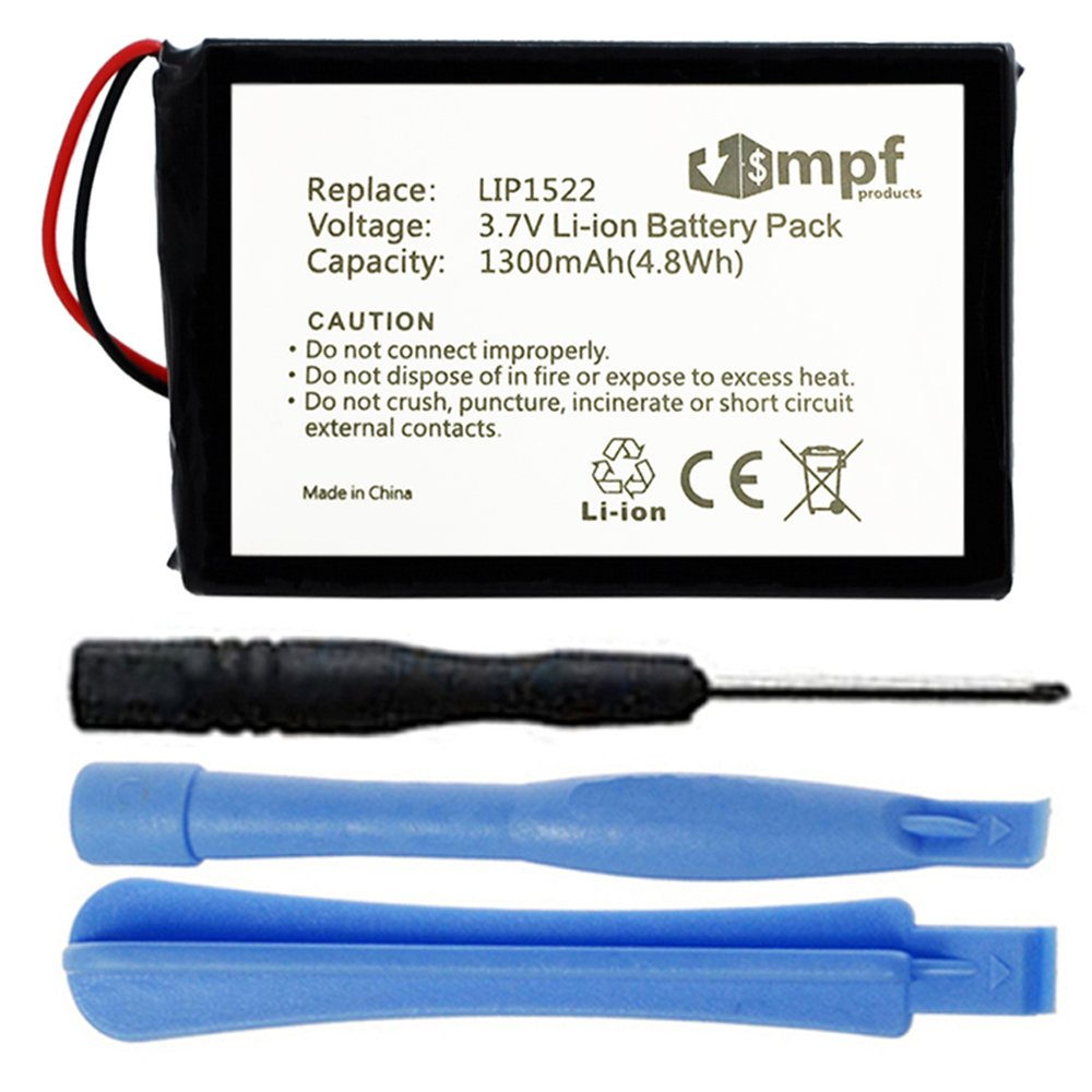 MPF Products 1300mAh LIP1522 Battery Replacement Compatible with Sony PlayStation 4 PS4 Dualshock 4 Wireless Controller CUH-ZCT1E, CUH-ZCT1H