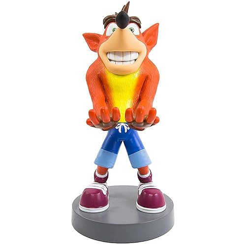 Exquisite Gaming Crash Bandicoot Controller Holder & Phone Stand, 8.5 in Collectible Figure