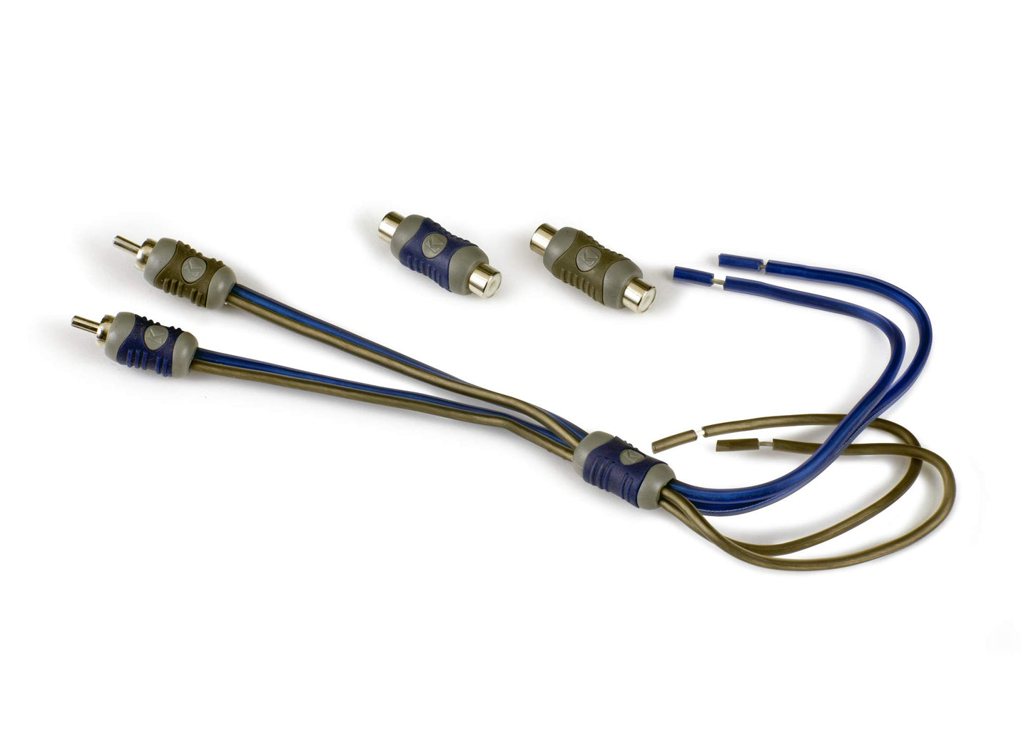 Kicker 46KISL K-Series Interconnect, Speaker Wire to RCA Adapter w/ 46KI22 2 Meter 2-Channel Signal Cable