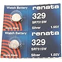 #329 Renata Watch Batteries 2Pcs