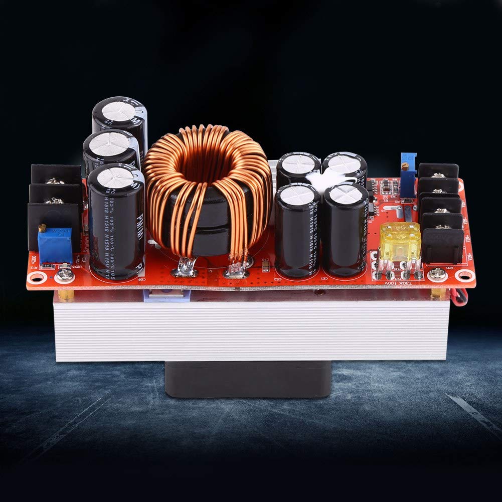Walfront 1500W 30A DC-DC Boost Converter DIY Step-up Boost Constant Stream Power Supply Module Board in 10-60V Out 12-90V Electric Unit Module, Module