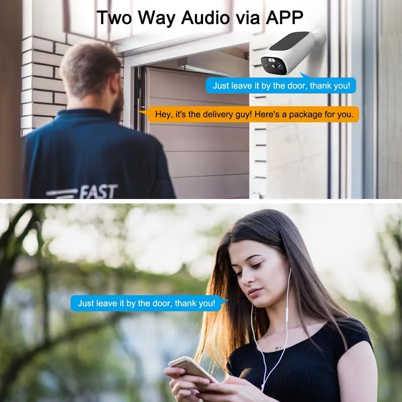 5G WiFi Security Cameras Wireless Outdoor, 5G Security Camera for Home Security, AI Motion Detection, Color Night Vision, SD Card/Cloud Storage