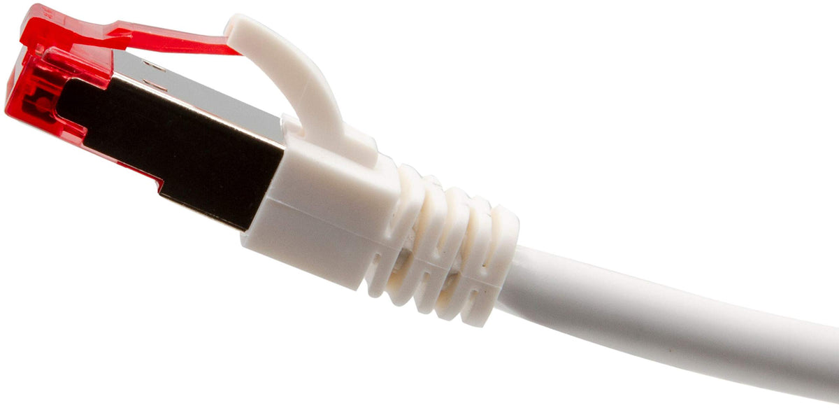 Triplett 50' White CAT6A 10GBPS Professional Grade SSTP 26AWG Patch Cable (CAT6A-50WH)