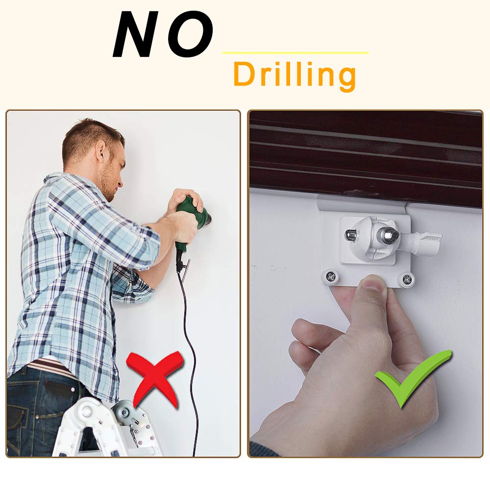 HOLACA [Upgraded Version] Vinyl Siding Clips for Arlo ZUMIMALL Ring Eufy Security Camera, Hanger Hooks for Mounting Security Camera, Weatherproof