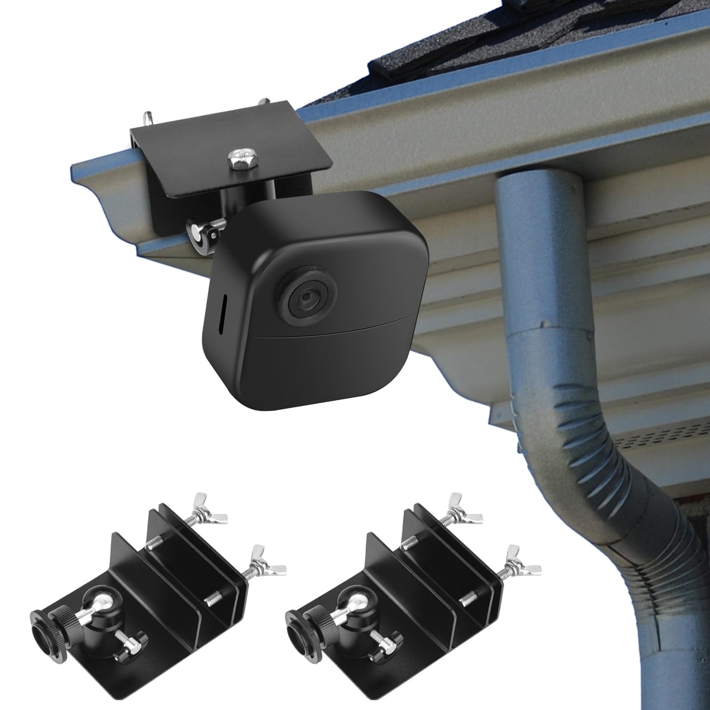 ALERTCAM Gutter Mount for Blink Outdoor 2K+ / Outdoor 4 (4th Gen) / (3rd Gen) & Blink XT / XT2 Camera, Adjustable Weatherproof Aluminum Alloy Mount