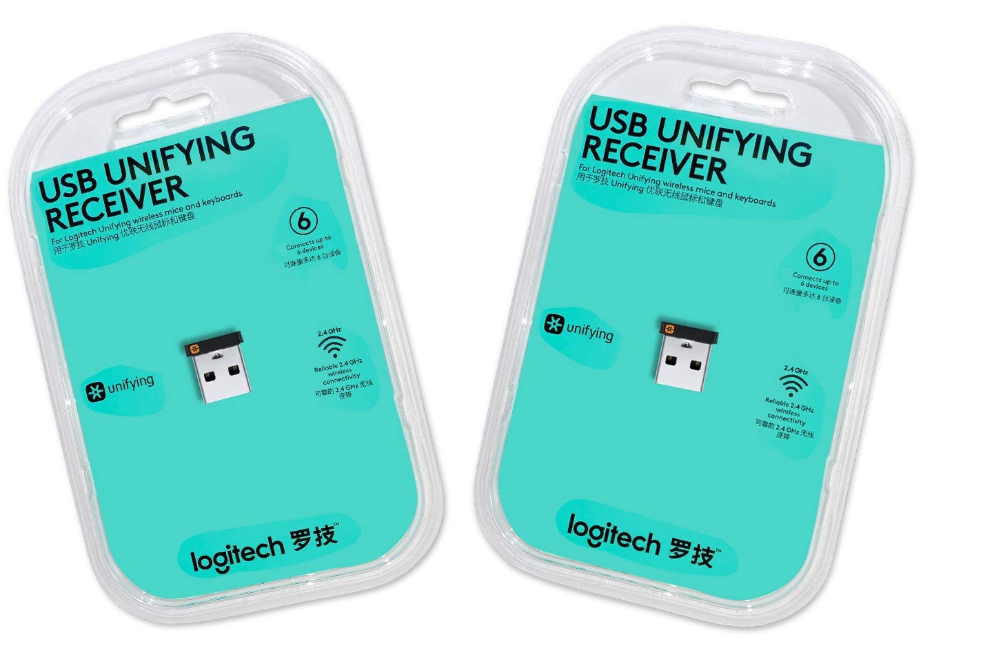 Logitech USB Unifying Receiver - 2 Pack