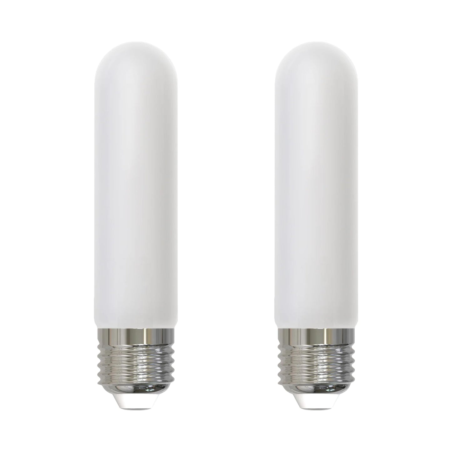 Bulbrite 776781 5W LED T9 5" Filament Bulb, E26 Base, Dimmable 2700K, Frost (2 Pack)