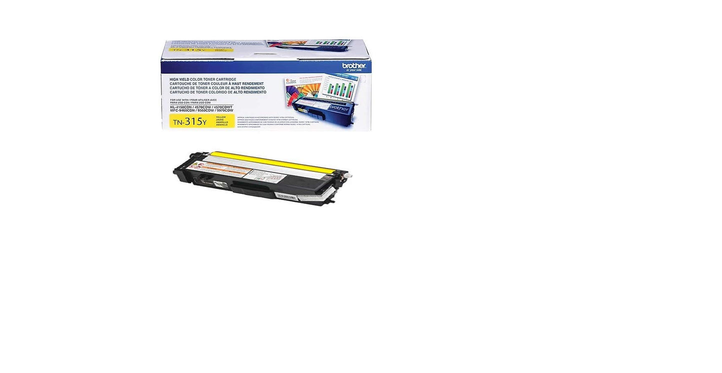 Brother MFC 9970CDW High Yield Yellow Toner (3500 Yield) - Genuine Orginal OEM Toner