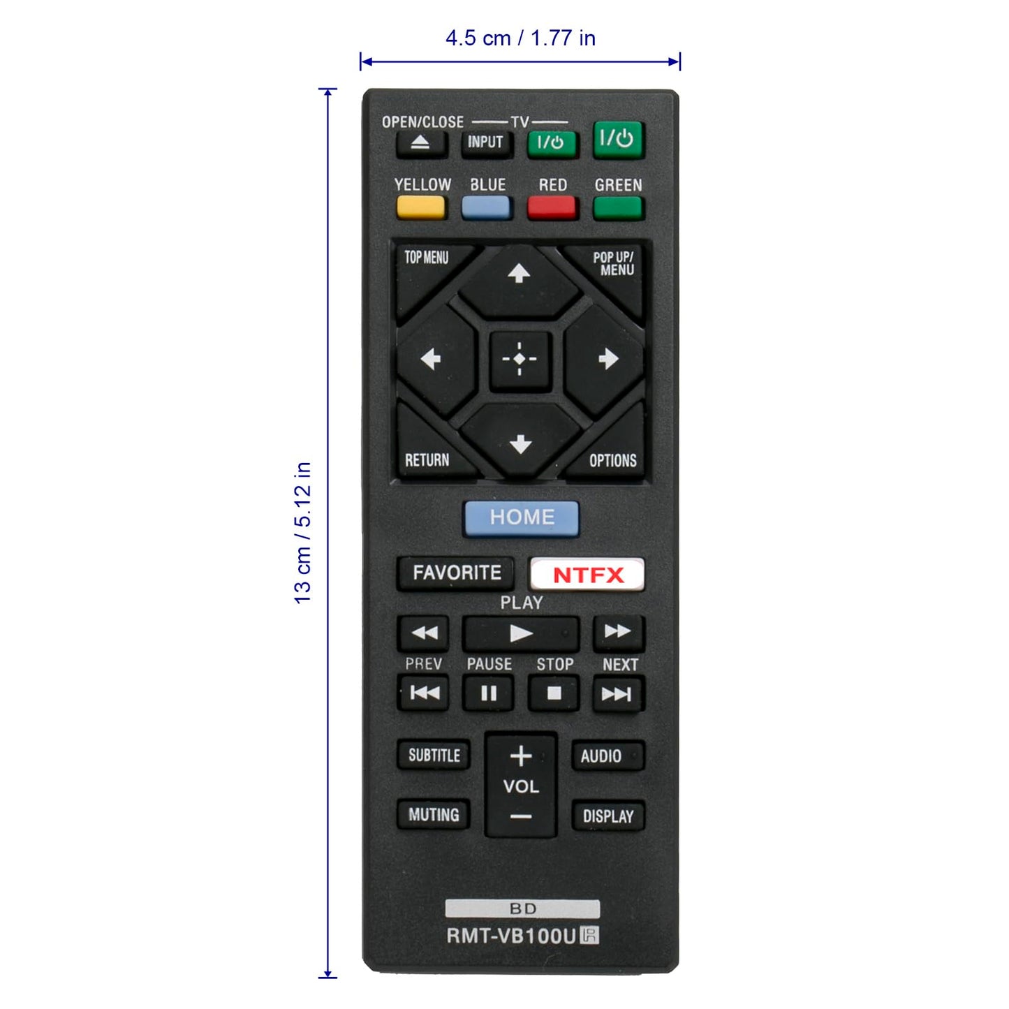 NEW RMT-VB100U Replaced BLU-RAY Player Remote fit for Sony Player BDP-BX150 BDP-BX350 BDP-BX550 BDP-BX650 BDP-S1500 BDP-S2500 BDP-S2900 BDP-S3500