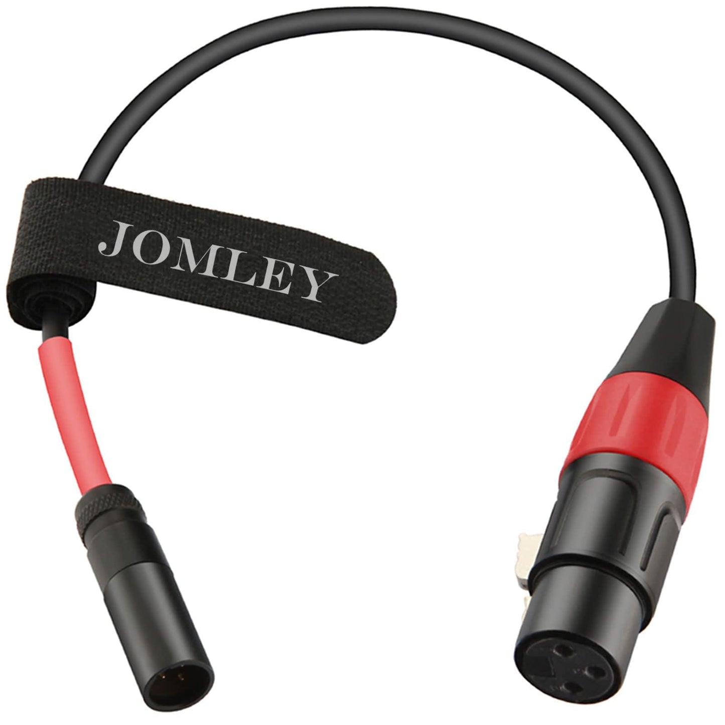 JOMLEY Mini XLR Male to XLR Female Microphone Audio Cable for Blackmagic Pocket 4K Camera Video Assist 4K - 1ft