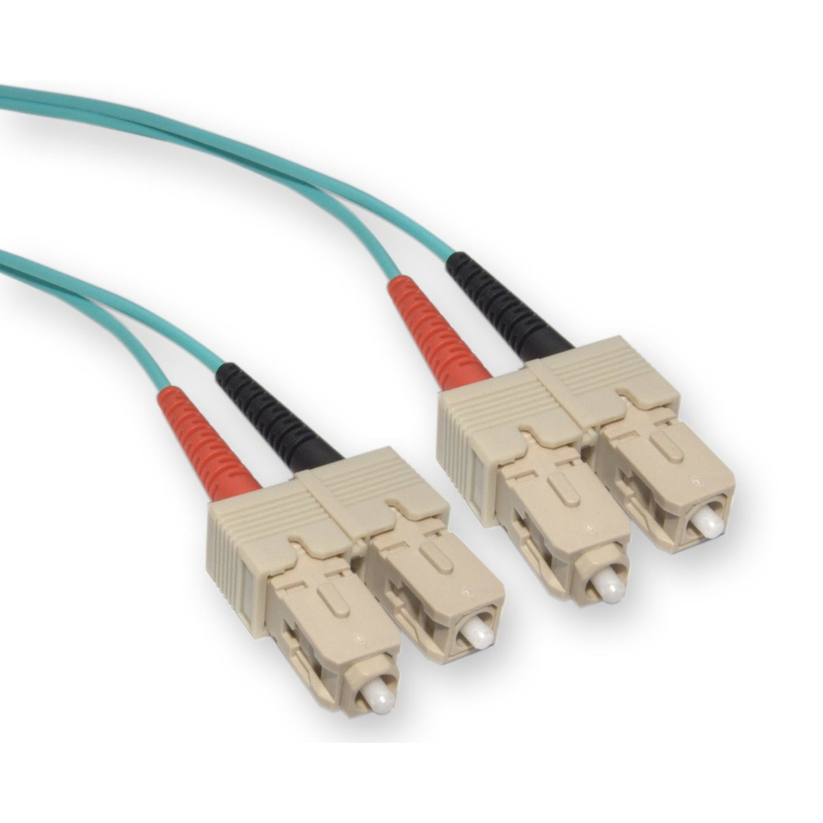 CableWholesale SC to SC OM3 Multimode Duplex Fiber Patch Cord, 5m/16.5ft