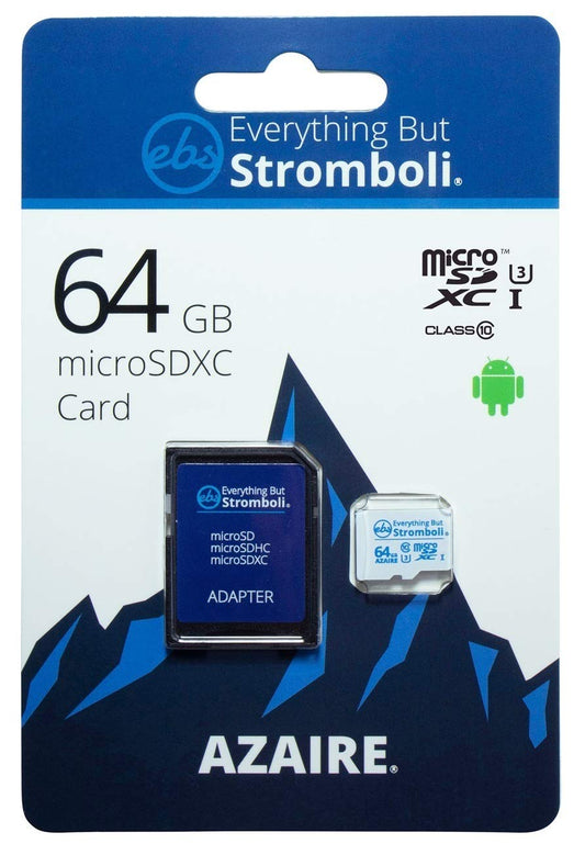 Everything But Stromboli Azaire 64GB MicroSD Class 10 SDXC Memory Card for Samsung Phone Works with Galaxy Note 20 Ultra 5G, A42 5G, A21, A21s U3