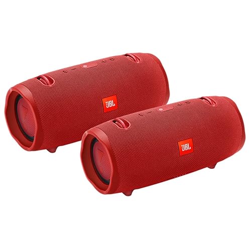 JBL Xtreme 2 Portable Wireless Bluetooth Speakers - Pair (Red)
