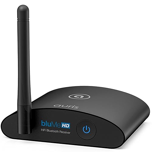 Auris Blume HD Long Range Bluetooth 5.3 Music Receiver Hi-Fi Audio Adapter with Audiophile DAC, LDAC & AptX HD for Home Stereo, AV Receiver or