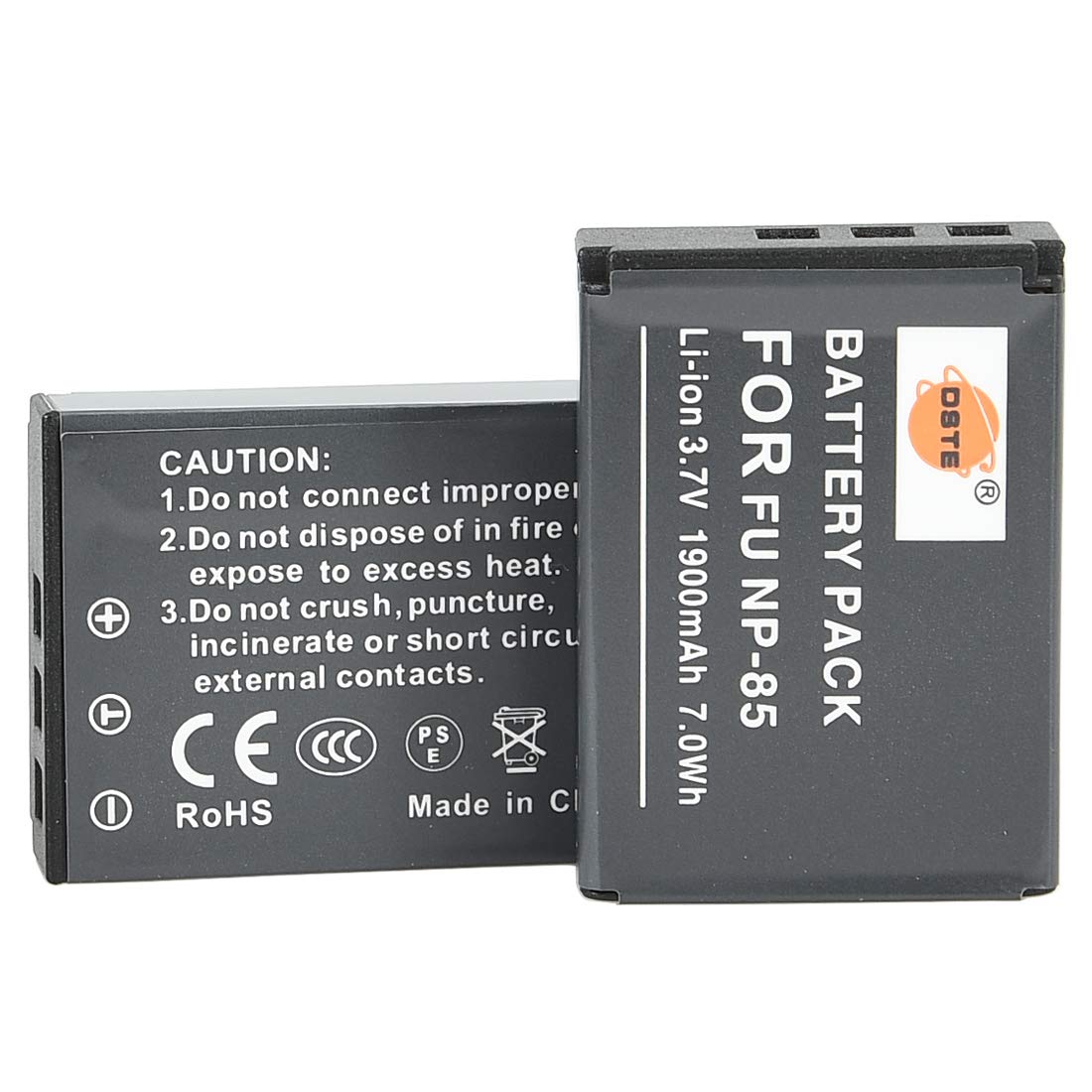 DSTE 2-Pack NP-85 Battery + Travel and Car Charger Compatible for Fujifilm FinePix S1 SL240 SL260 SL280 SL300 SL305 SL1000 Digital Camera
