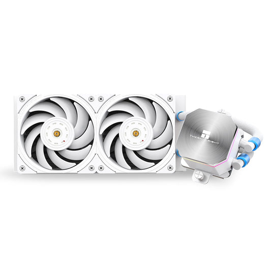 Thermalright Frozen Edge 240 White Liquid CPU Water Cooler with 120mm PWM Fan,240 White Cold Row Specification,Integrated Water-Cooler Heatsink