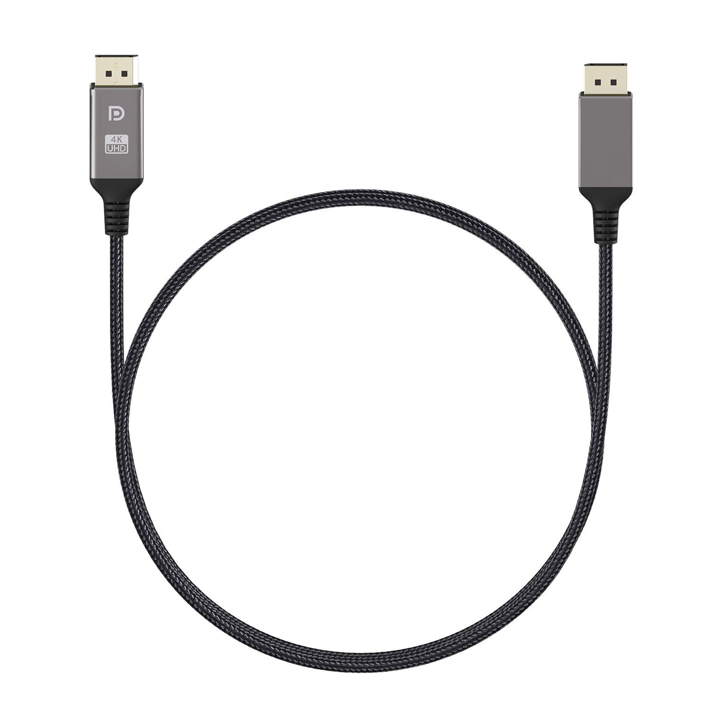 XOUPFORE DisplayPort Cable 1.2 6.6ft, High Speed DisplayPort to DisplayPort Cable Nylon Braided, Supports 4K@60Hz and 2K@144Hz for Laptop PC Projector
