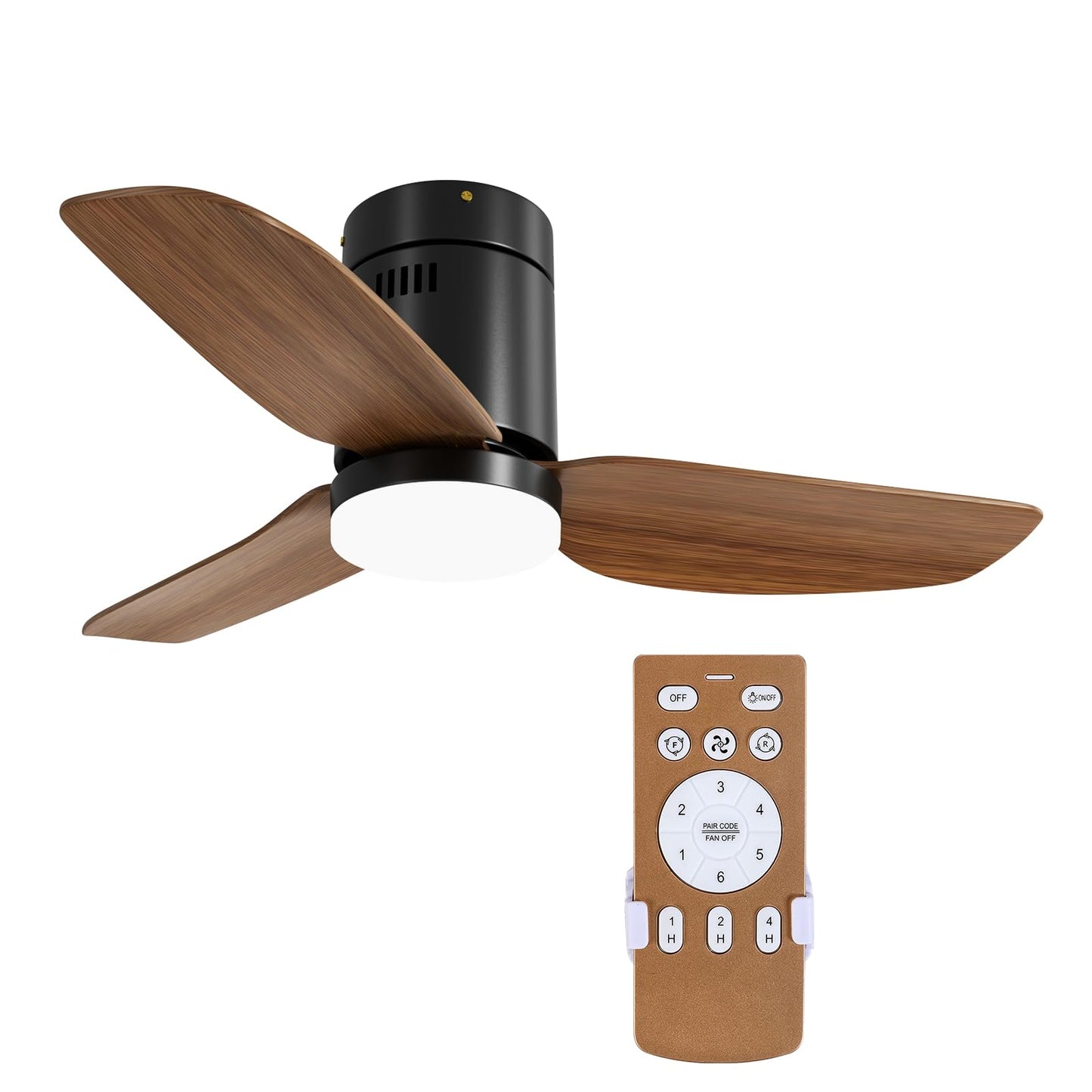 Simple Deluxe 40" Ceiling Fans with Lights and Remote, Outdoor Ceiling Fans for Patios with Light, Easy to Install Ceiling Fan with Reversible Motor