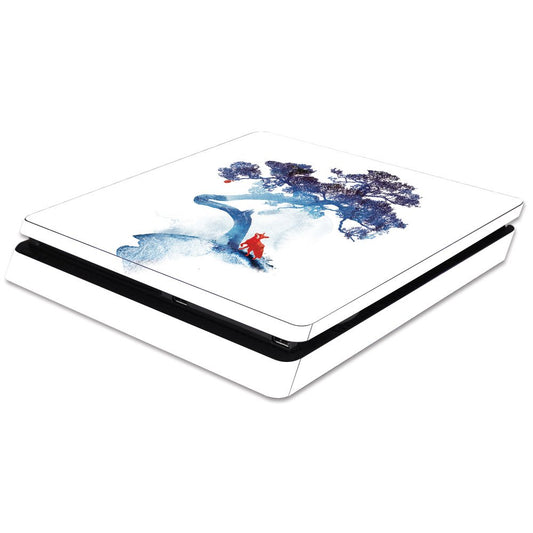 MightySkins Skin Compatible with Sony PS4 Slim Console - Last Apple Tree | Protective, Durable, and Unique Vinyl Decal wrap Cover | Easy to Apply