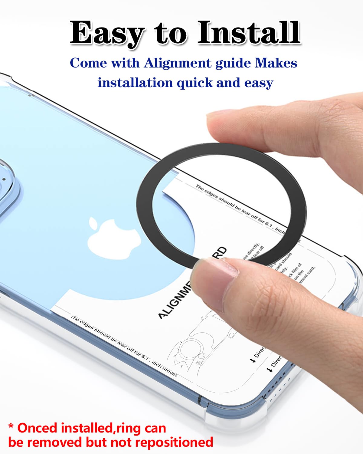 for MagSafe Sticker,4 PCS,Ultra-Thin(0.4mm) Metal Ring for Kindle/Pop Socket Magnetic Wallet Grip Wireless Charger Case Car Mount,Compatible