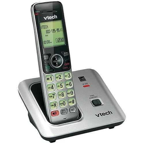 VTech VTCS6619 Dect 6.0 Expandable Speakerphone With Caller Id, black, 6.9" x 6.7" x 5.2"