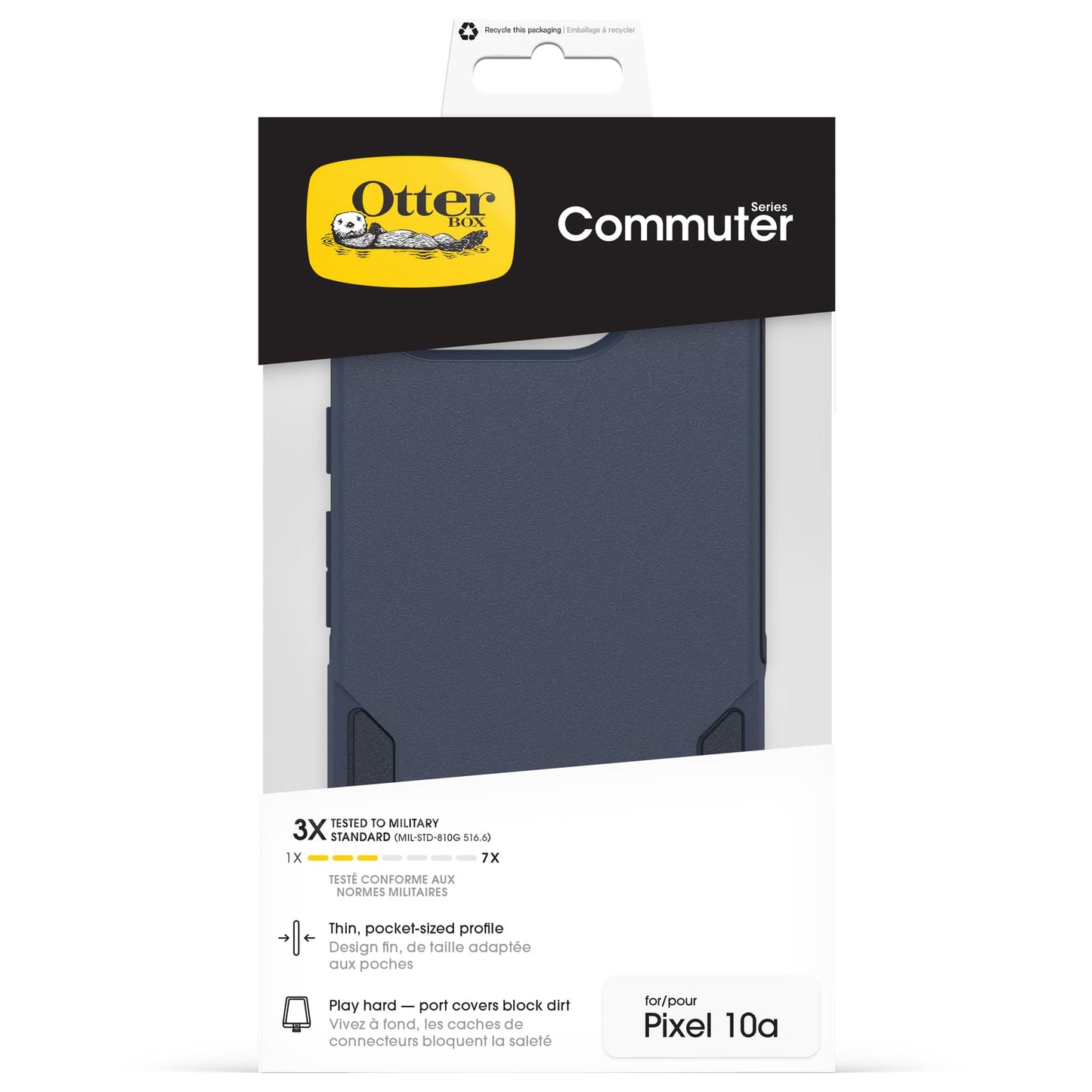 OtterBox Commuter Case for Google Pixel 10a, Shockproof, Drop Proof, Rugged, Protective Case, 3X Tested to Military Standard, Blue