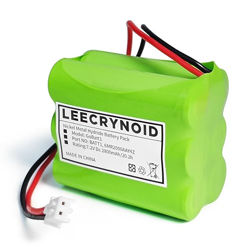 LeeCrynoid BATT1 7.2V 2800mAh Ni-MH Replacement Battery for Control Panel Security System Alarm Battery Compatible with BATT1X BATT2X 6MR2000AAY4Z