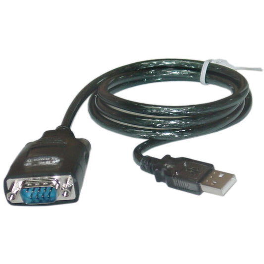 USB to Serial Adapter Cable, USB Type A Male to DB9 Male, 3 Foot