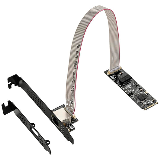 IO CREST M.2 M-Key PCI-e 3.0 Interface Single Port 5.0 Gigabit Ethernet Modules
