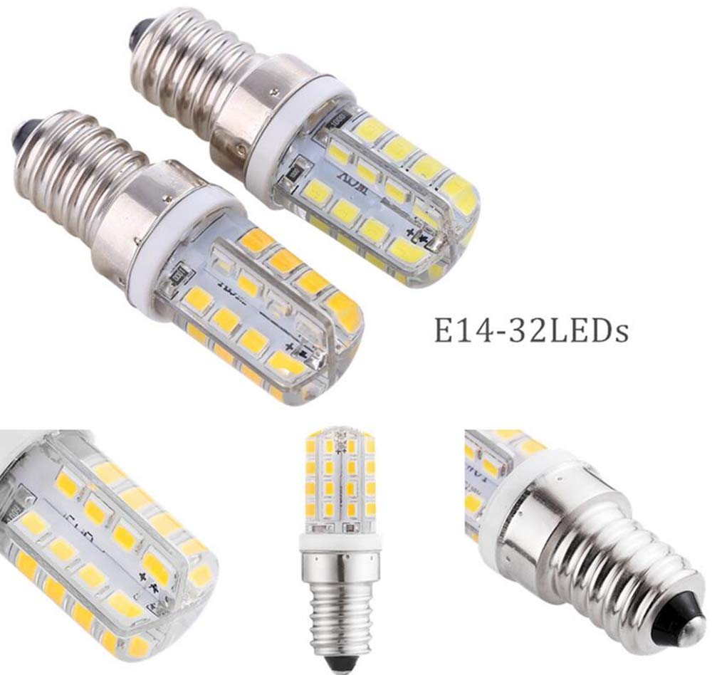 E14 LED Light Bulbs 3W(Equivalent 25W Halogen Bulb Replacement) Silicone Warm White 3000K LED Corn Bulbs,E14 Candelabra Base,32 LED