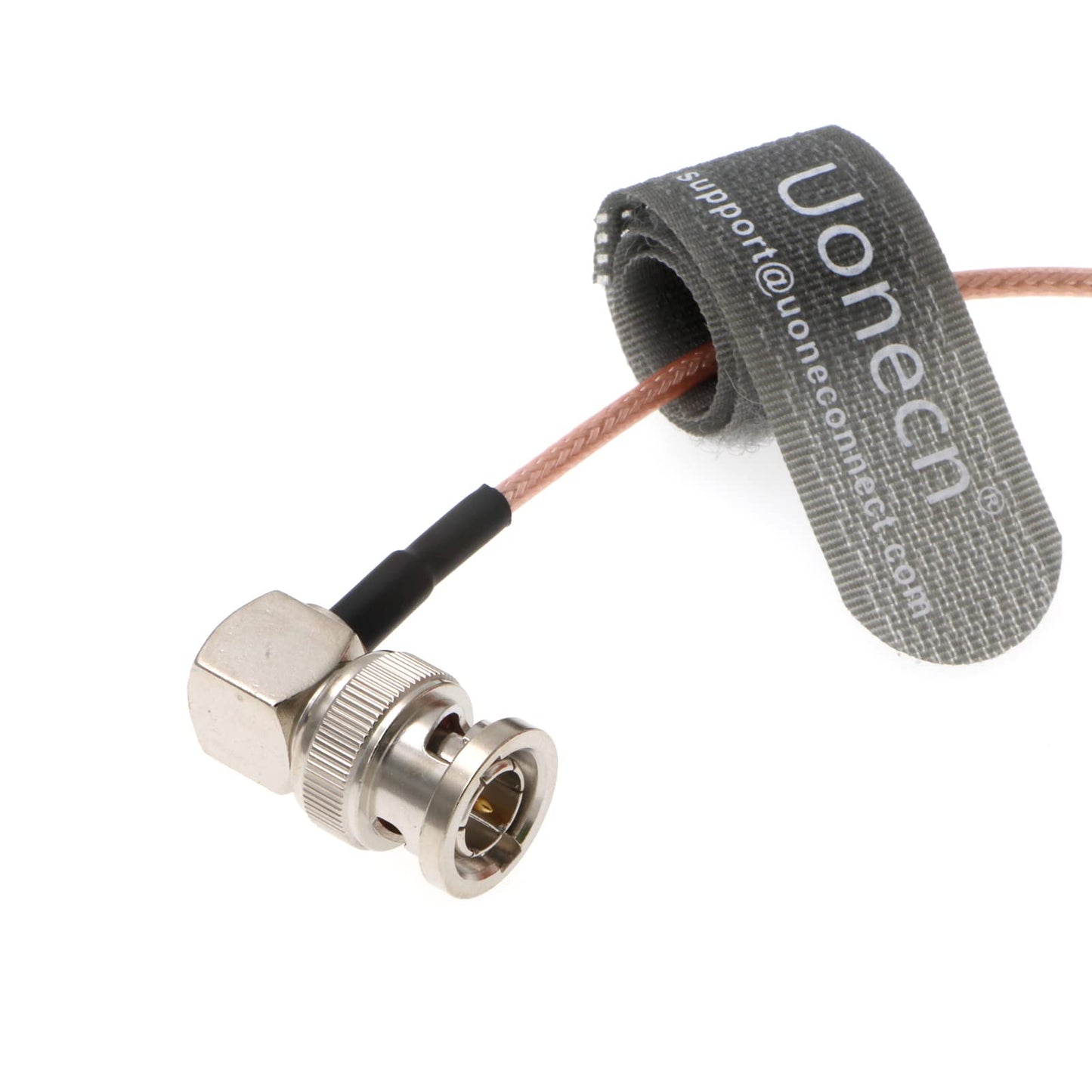Uonecn RG179 HD-SDI Cable BNC Male to Right Angle BNC Cable 75ohm MegaFlex for Blackmagic HyperDeck Shuttle and BMCC BMPC Hyperdeck Cameras 24''