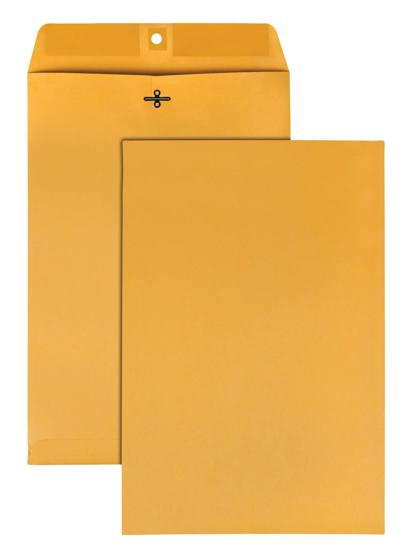 Quality Park Clasp Envelopes, Brown Kraft, 10 x 15 inches, Box of 100 (37898)