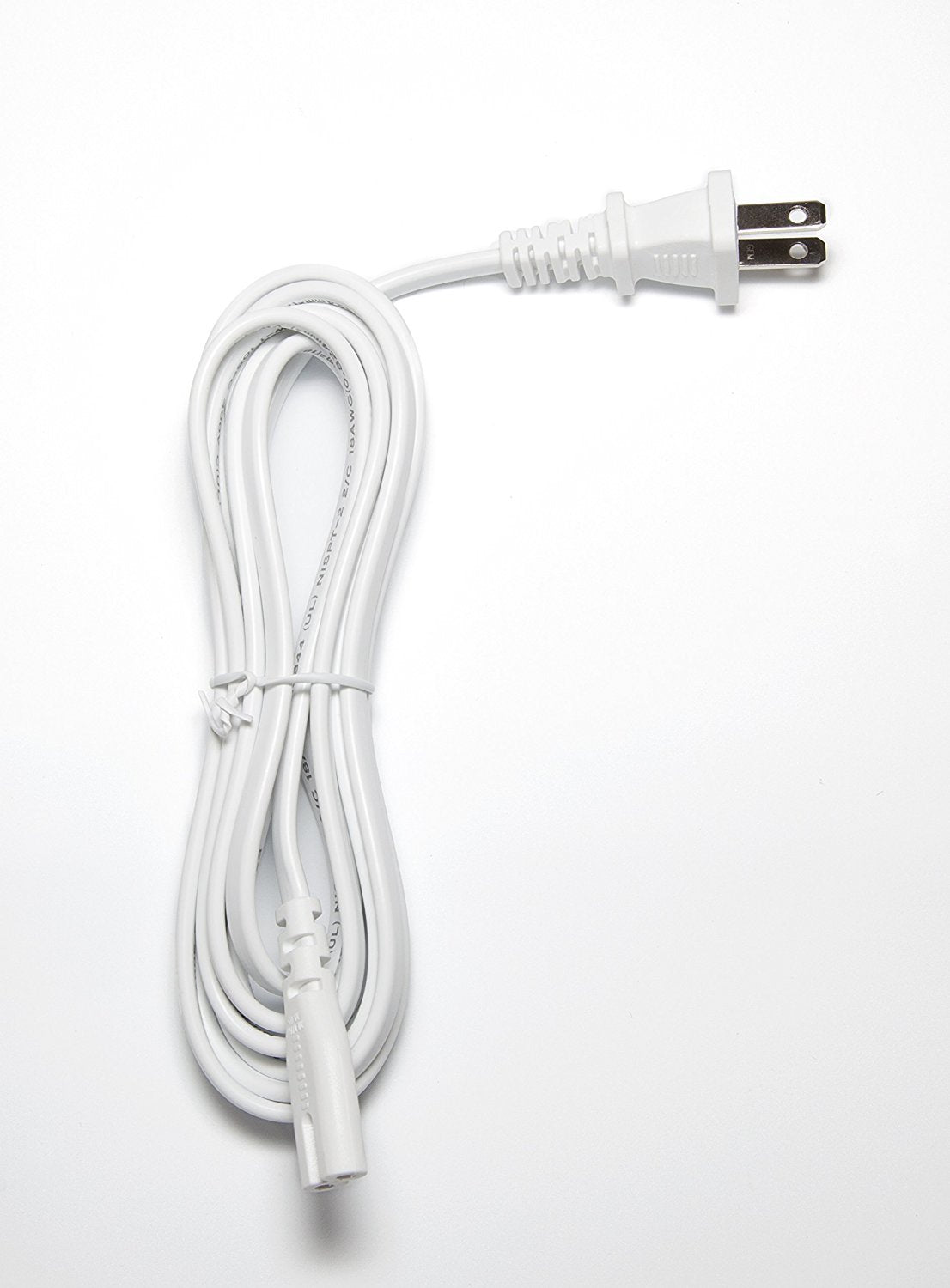 Omnihil (White) 5 Feet AC Power Cord Compatible with TENKER Q5 Projector, 1500 Lumens LED Mini Projector Support 1080P HDMI USB TF VGA AV, Multimedia