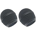 SYCZIOHU 2-Pack Steel Mesh Microphone Grille Heads with Inner Foam Compatible with SM58 SM58S BETA58A SA-M30 SV100 Black Replacement Mic Caps
