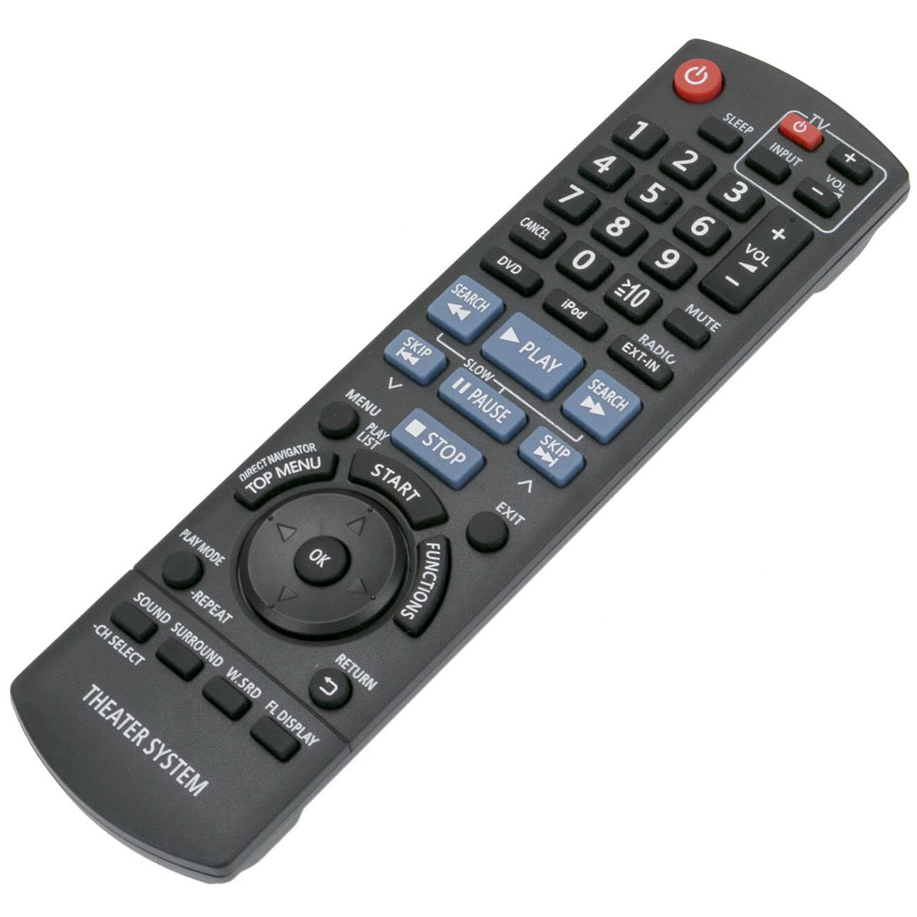 Replaced Remote Control N2QAYB000514 Compatible with Panasonic DVD Home Theater SC-PT480