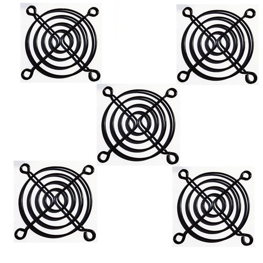 GDQLCNXB 5Pcs Fan Grill, 60mm Metal Axial Cooling Fan, Finger Guard Protective Grill for Desktop Computer Ventilator