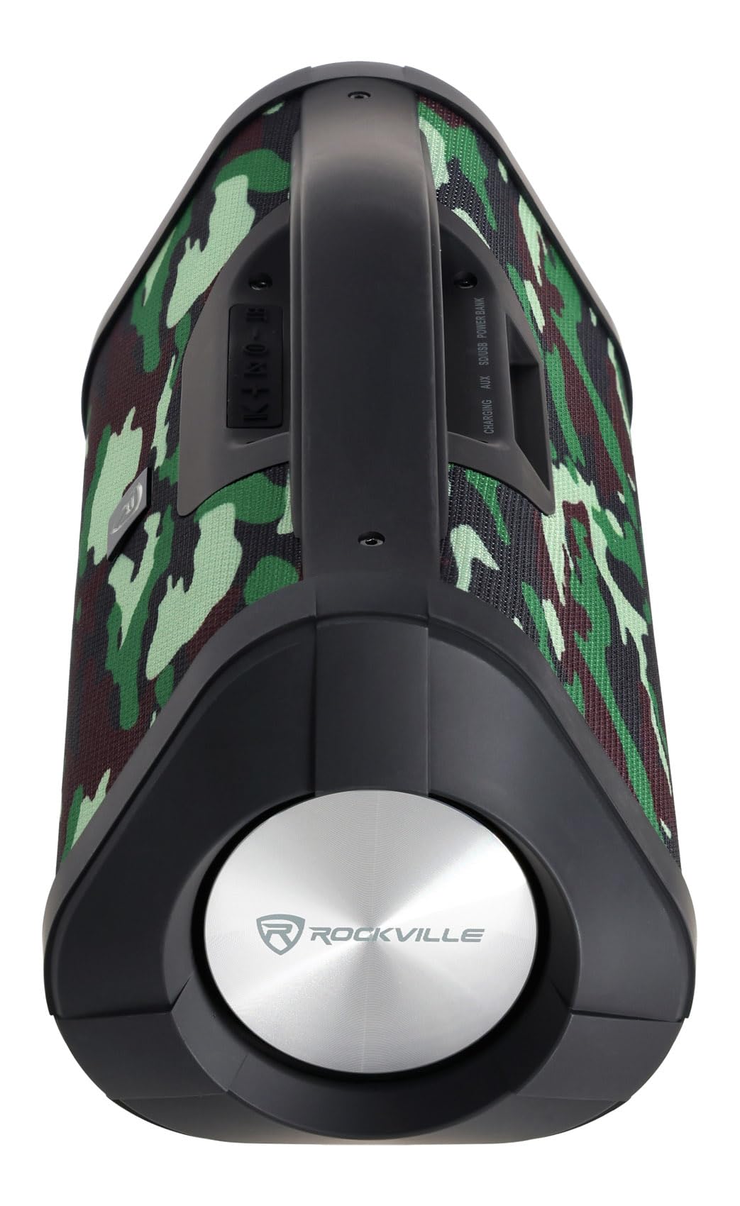 Rockville RPB-XL Camo Portable Bluetooth Speaker Boombox, 30W RMS, TWS Linking, USB Powerbank, Long Battery Life, for Outdoor Adventures and Parties