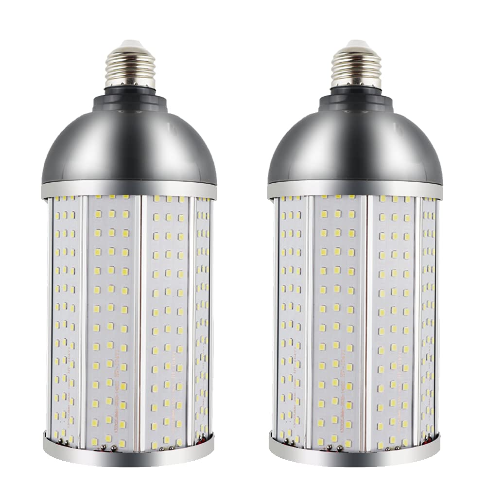 Intpro LED Light Bulb - Super Bright Cob Light 60W 7000lm E26 Daylight 5000K 550W Equivalent 2Pack for Indoor Garage, Basement, Barn High Bay