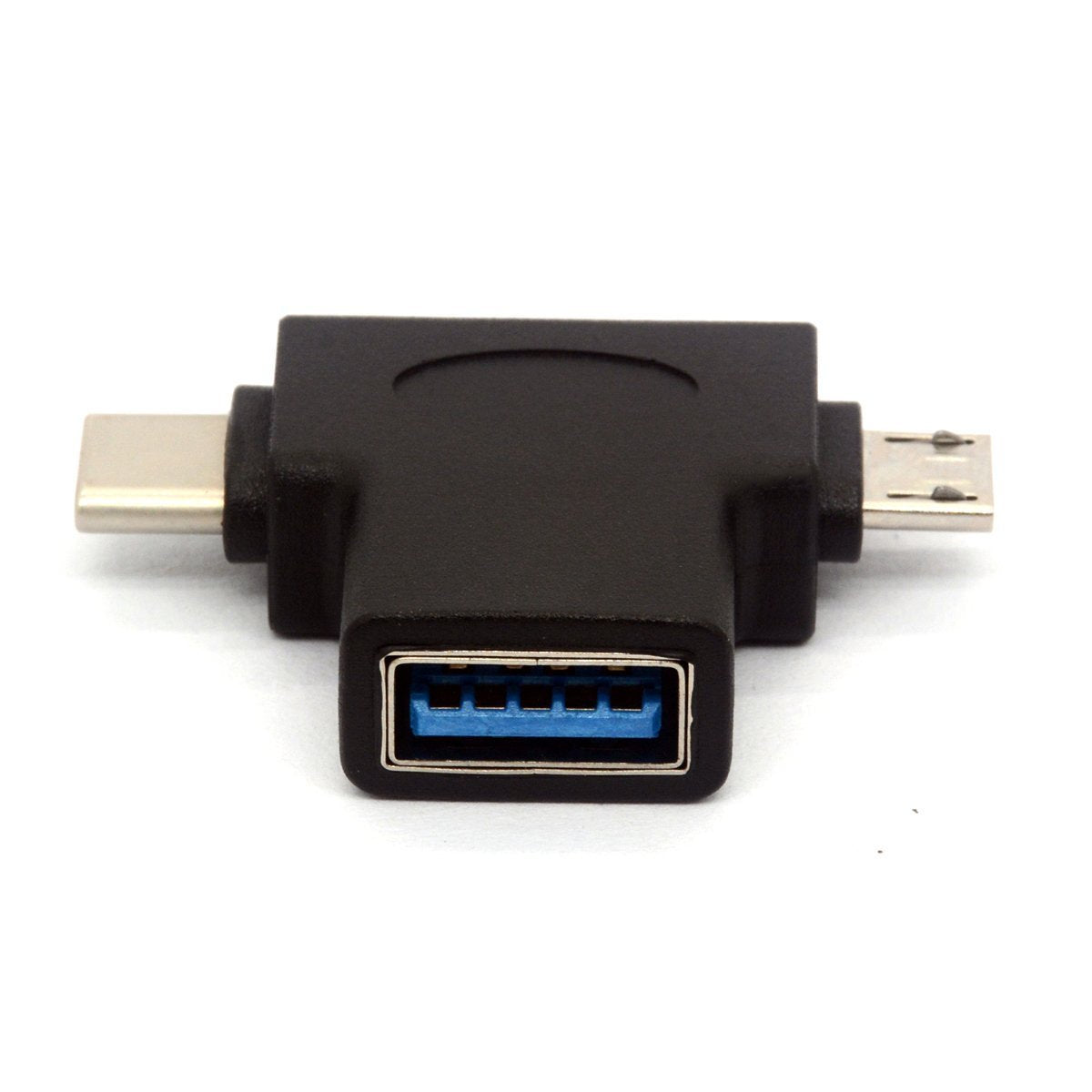 BSHTU 2in1 Micro USB 3.0 and 2.0 Type C OTG Adapter, USB-C Male Micro USB Male to USB-A 3.0 Female Converter On The Go for Android Google Nexus…