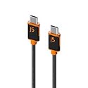 j5create USB C to USB C 60W Fast Charging Cable 9.8ft / 3m, Double Braided, for Samsung Galaxy, iPad Pro, iPad mini, Tablet, Laptop, Chromebook