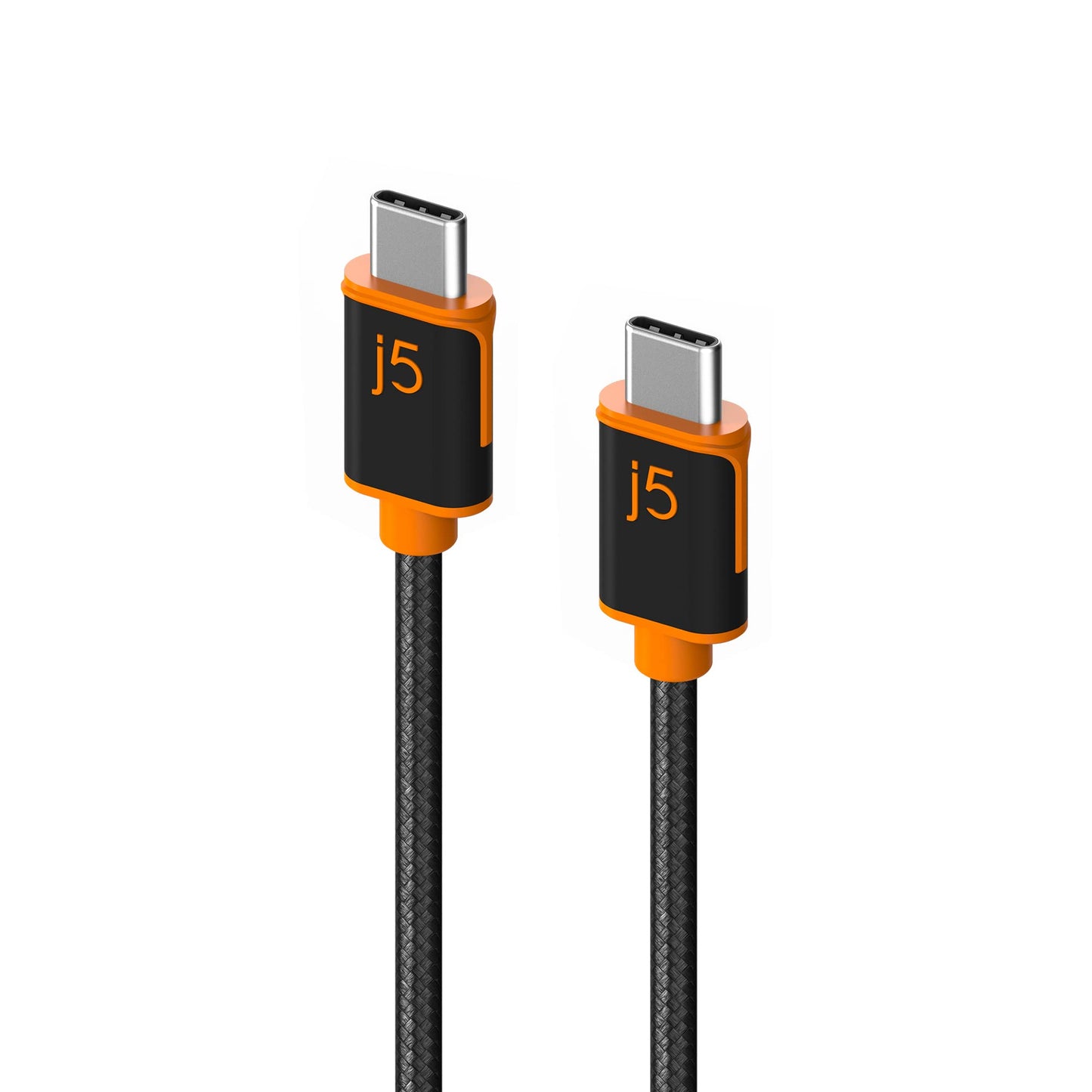 j5create USB C to USB C 60W Fast Charging Cable 9.8ft / 3m, Double Braided, for Samsung Galaxy, iPad Pro, iPad mini, Tablet, Laptop, Chromebook