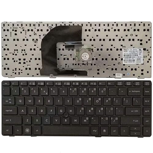 New Laptop Replacement Keyboard Fit HP ProBook 6460B 6465B 6470B 6475B EiteBook 8470B 8460P 8460W 8470W 635769-D61 US Layout with Frame